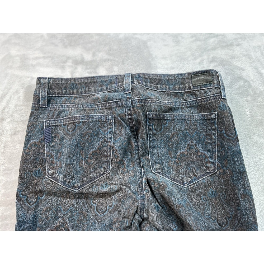 Paige Verdugo Ultra Skinny Jeans Womens Sz 29 Blue Paisley Stretch Beach Walking - Picture 4 of 12